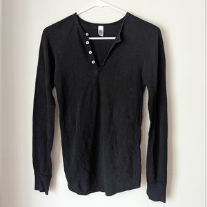 Basic V neck Long Sleeve Shirt
